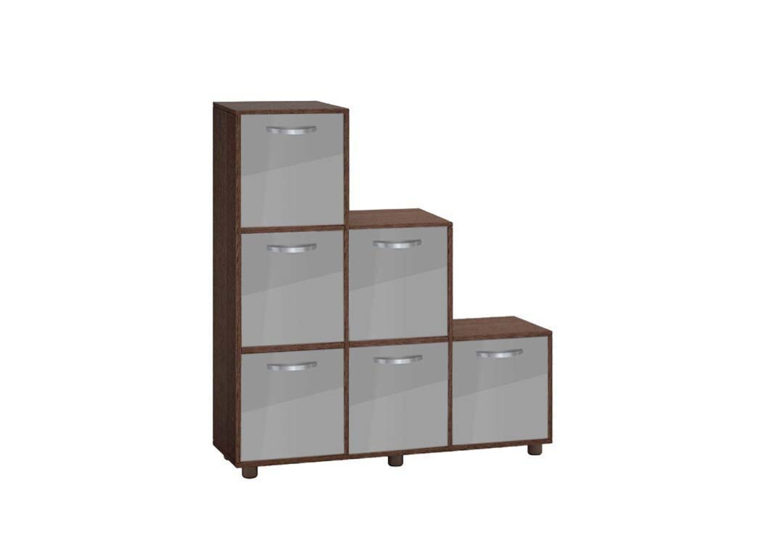 Етажерка Кубо 6 с шест врати постформинг