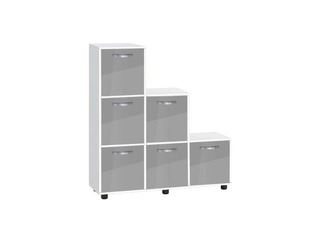 Етажерка Кубо 6 с шест врати постформинг