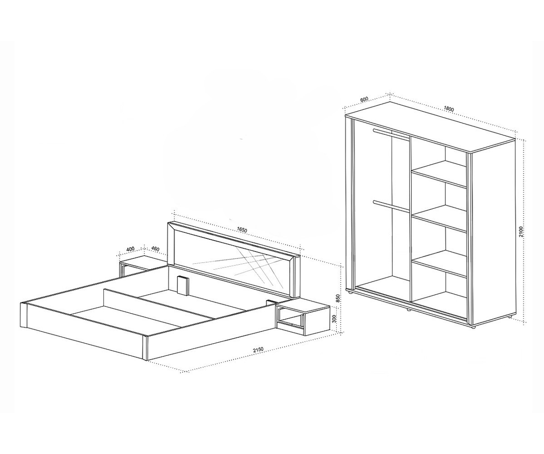 Спален комплект Арте