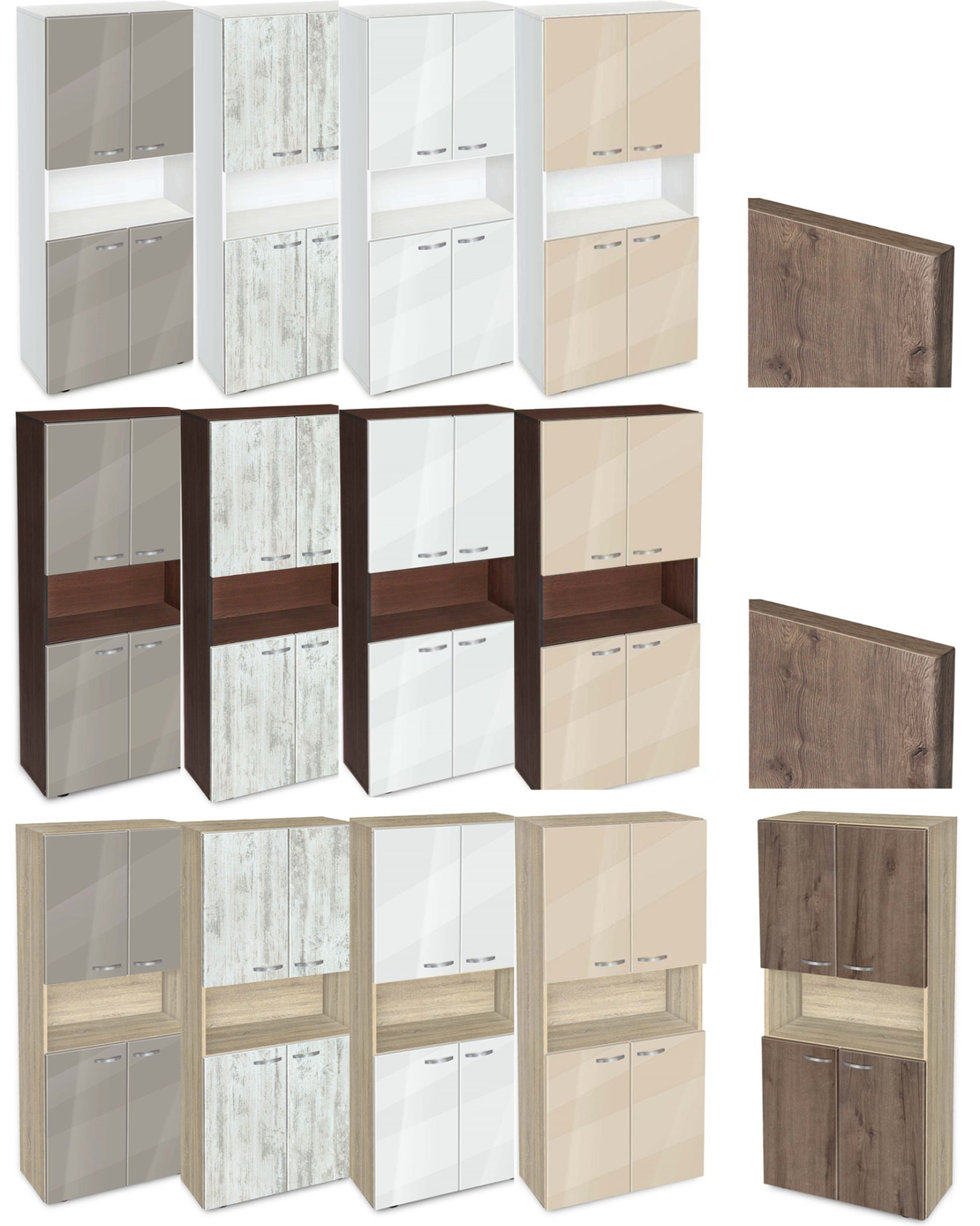 Етажерка Ава 5 с четири врати постформинг