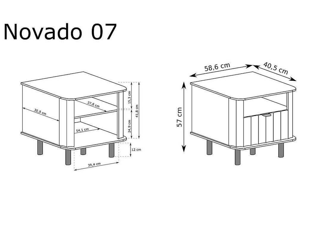 Нощно шкафче NV-7 бяло