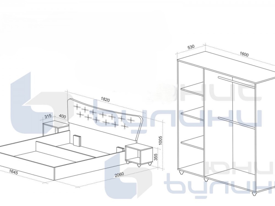 Спален комплект Маджестик