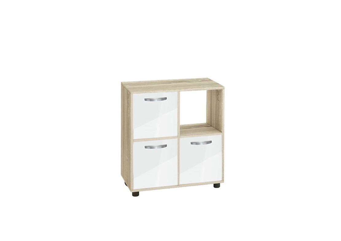 Етажерка Кубо 4 с три врати постформинг