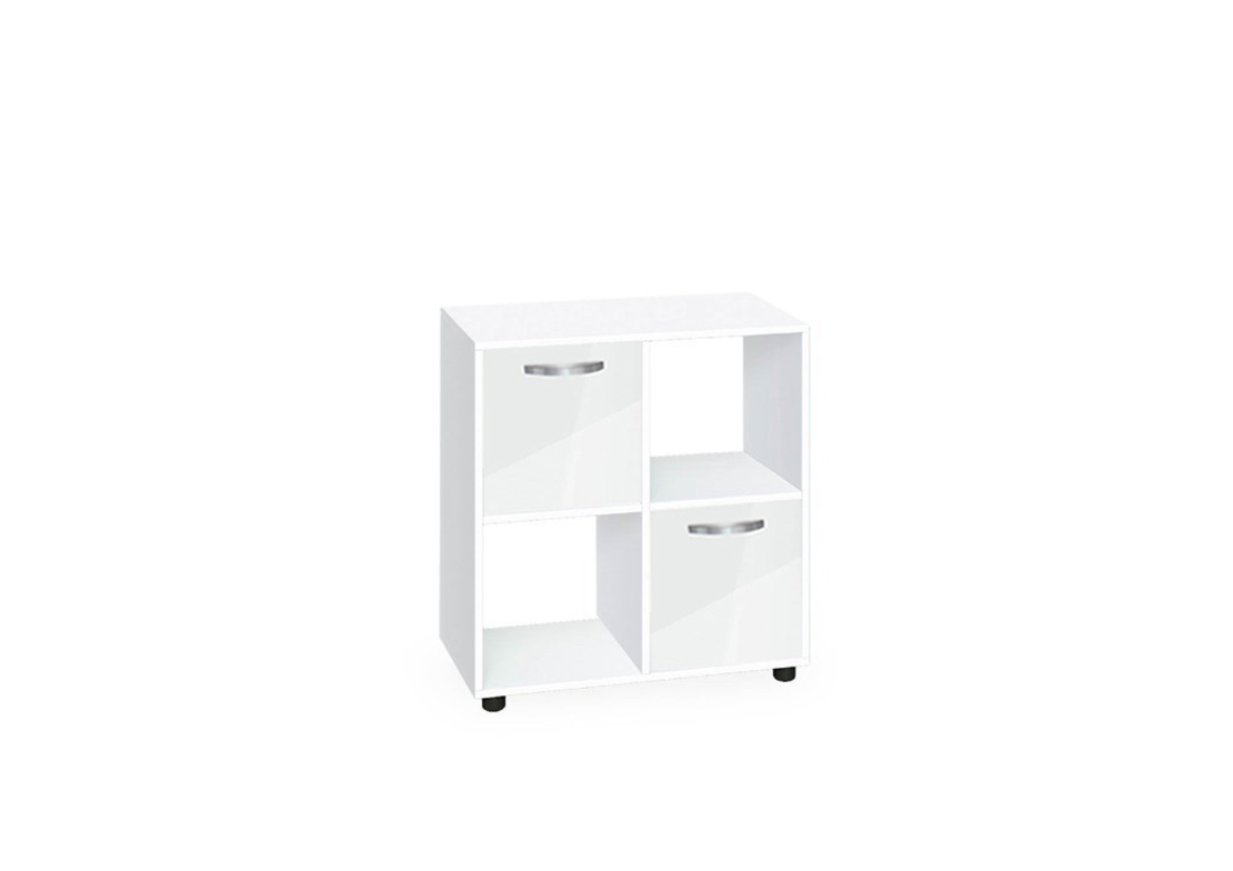 Етажерка Кубо 4 с две врати постформинг