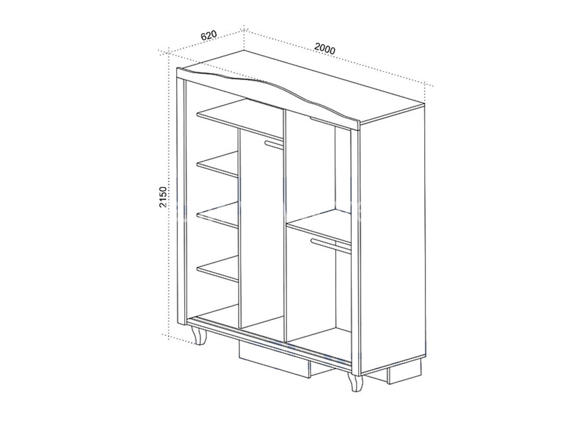 Гардероб Белисима/ златни орнаменти
