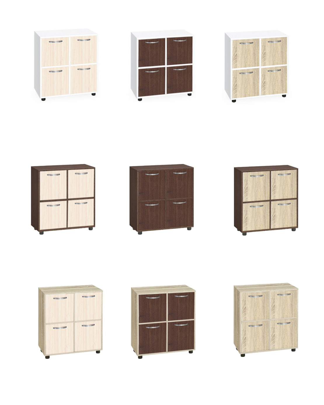 Етажерка Кубо 4 с четири врати