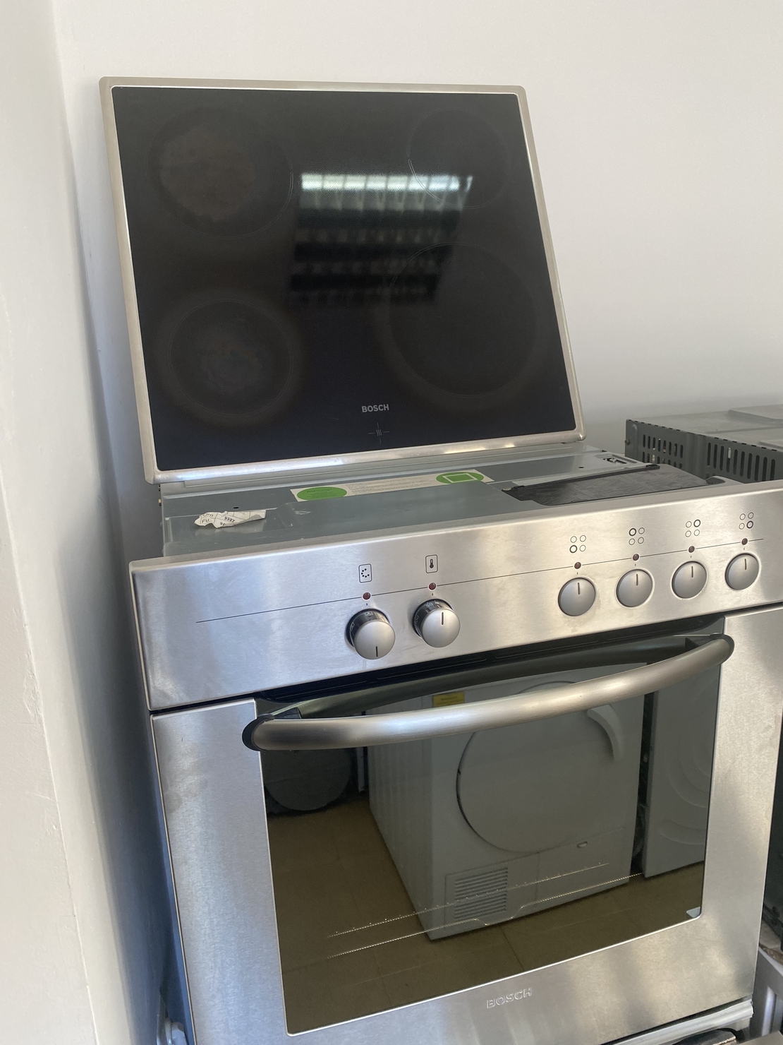 Комплект за вграждане BOSCH (Фурна + Керамичен плот) – Инокс