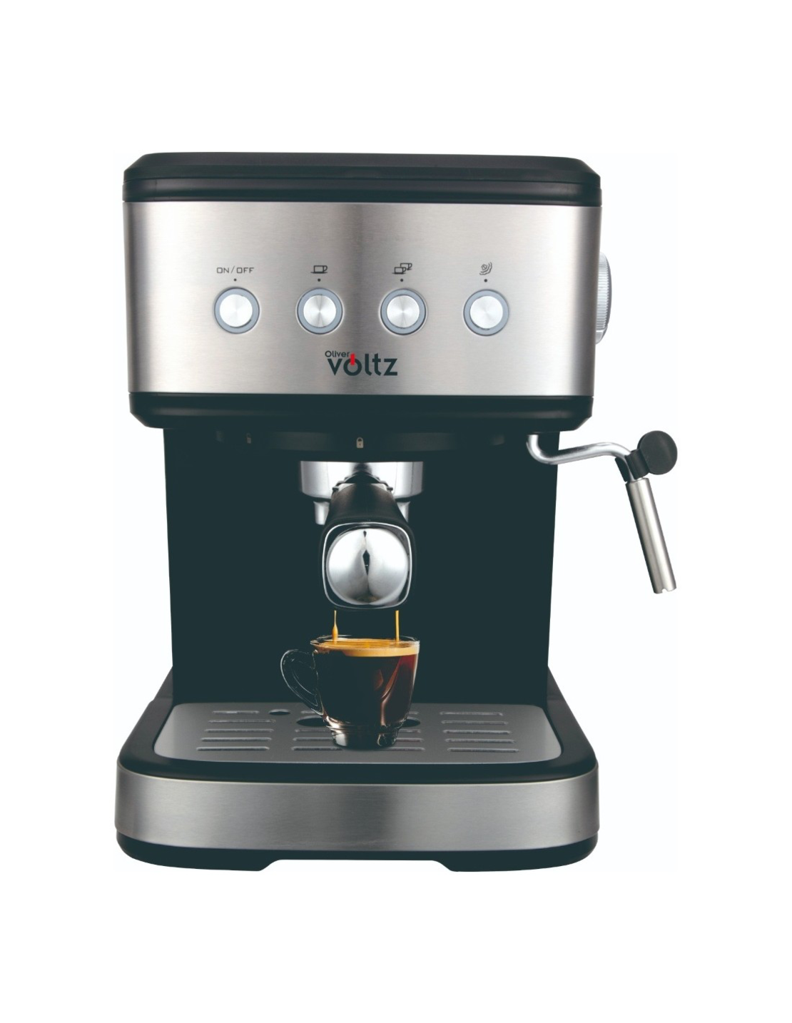 Еспресо машина Оliver Voltz OV51171F, 1.2 l, 20 bar, 1100W, Кремa диск