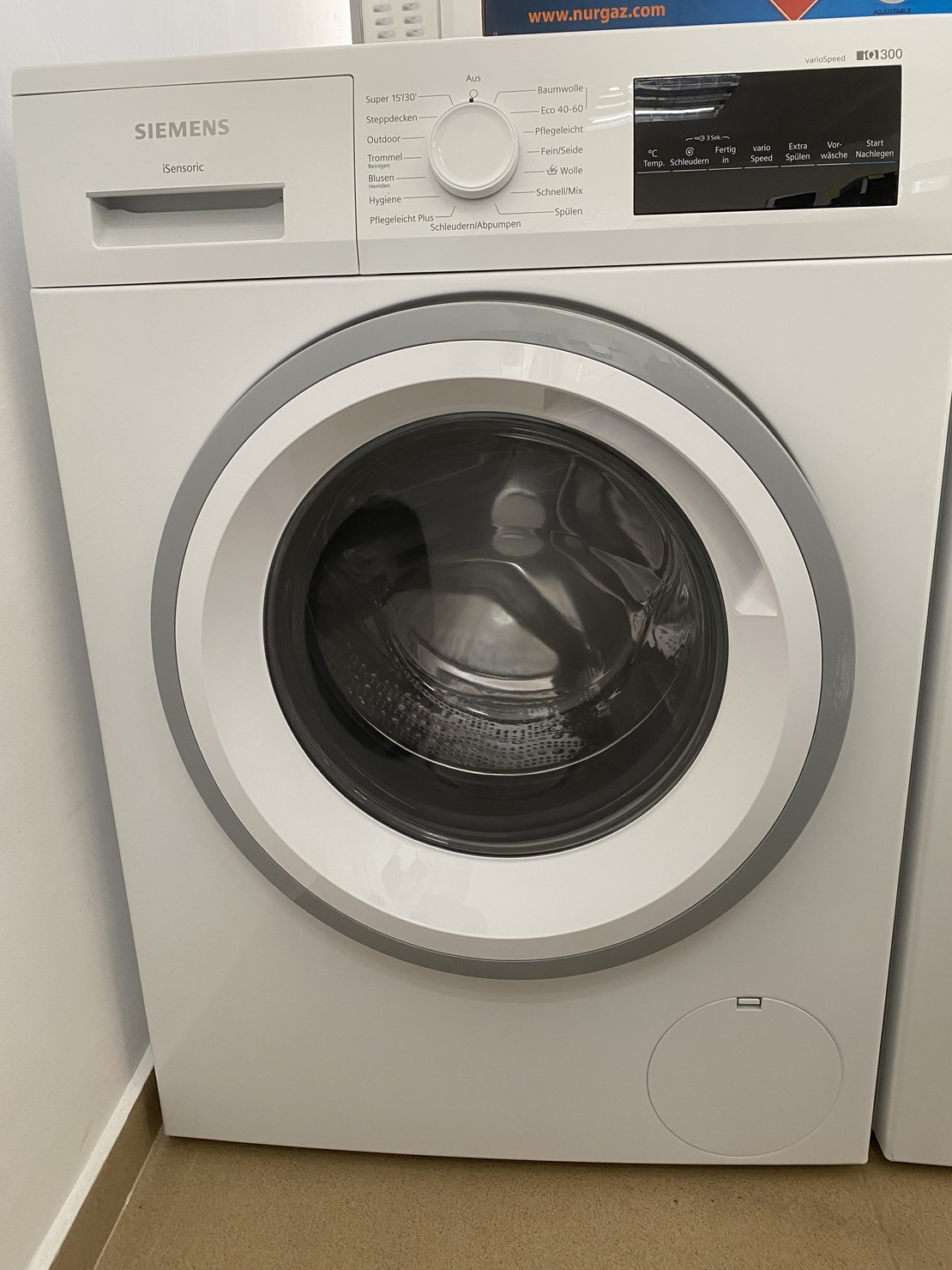 Пералня Siemens iQ300 iSensoric – 8 кг капацитет