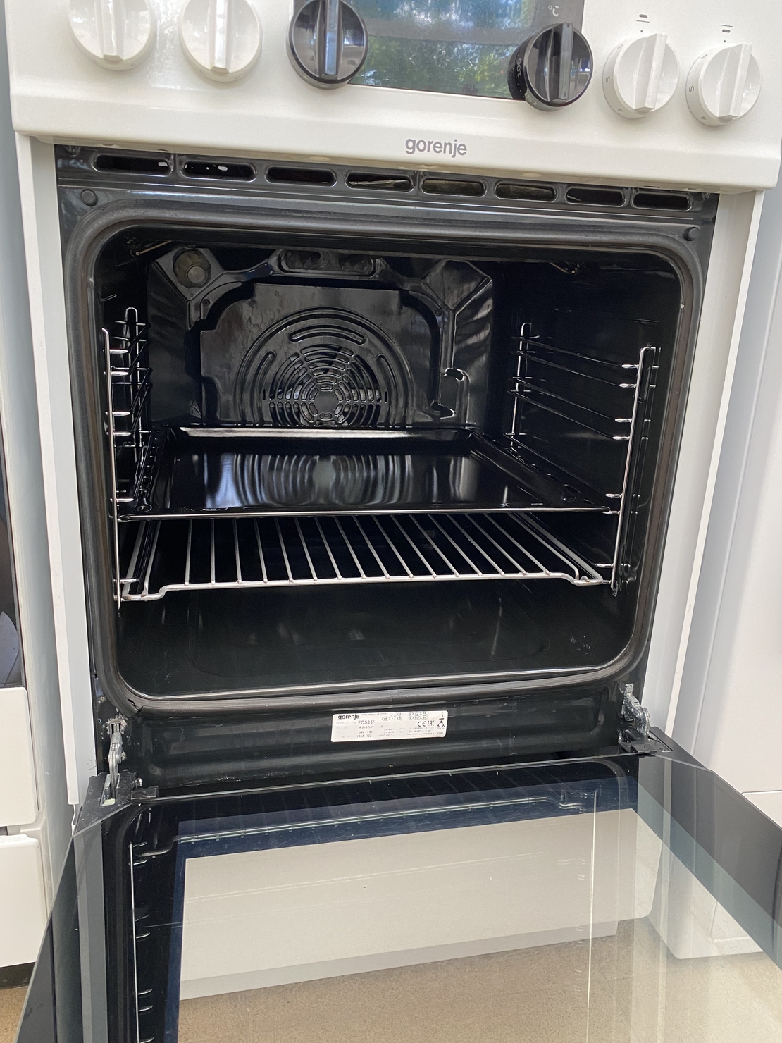 Свободностояща готварска печка Gorenje (Ширина: 50 см), стъклокерамика