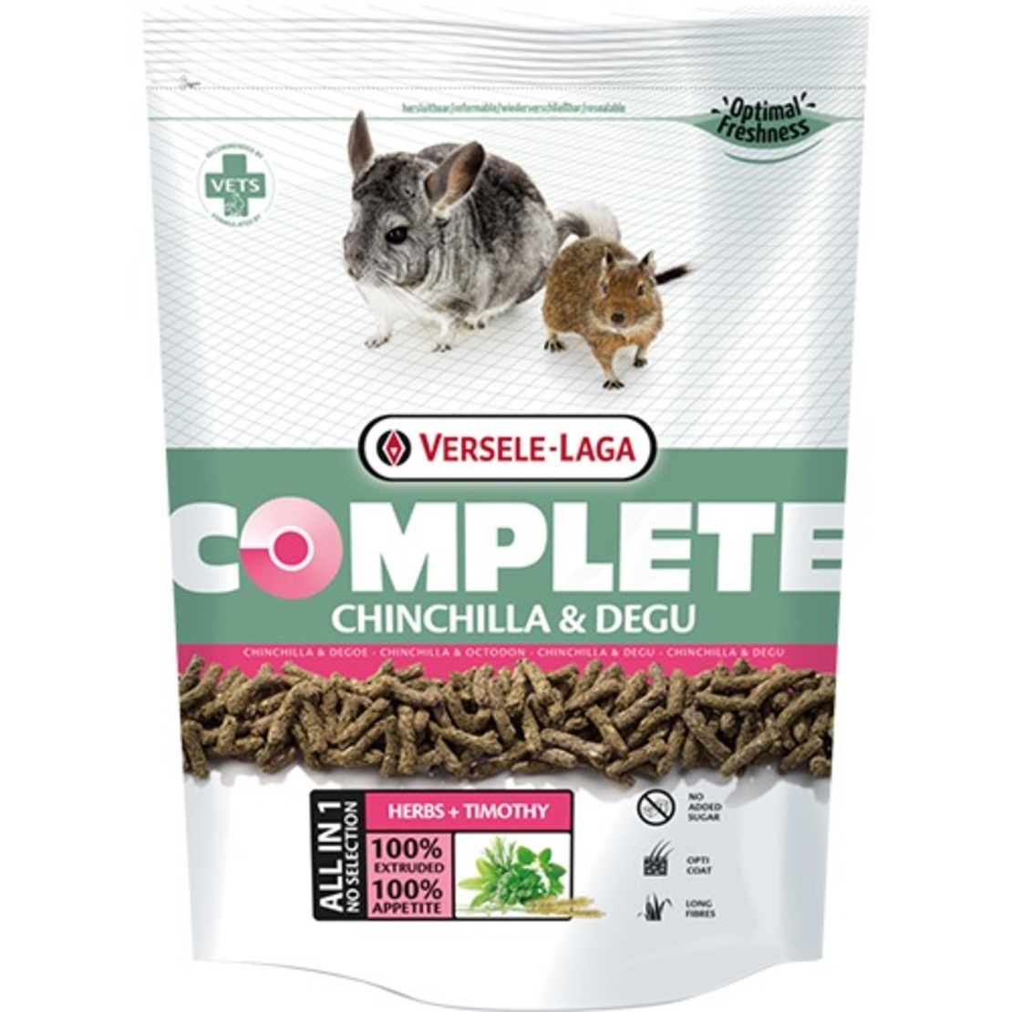 VERSELE LAGA COMPLETE CHINCHILLA & DEGU - храна за чинчила и дегу 0.5кг