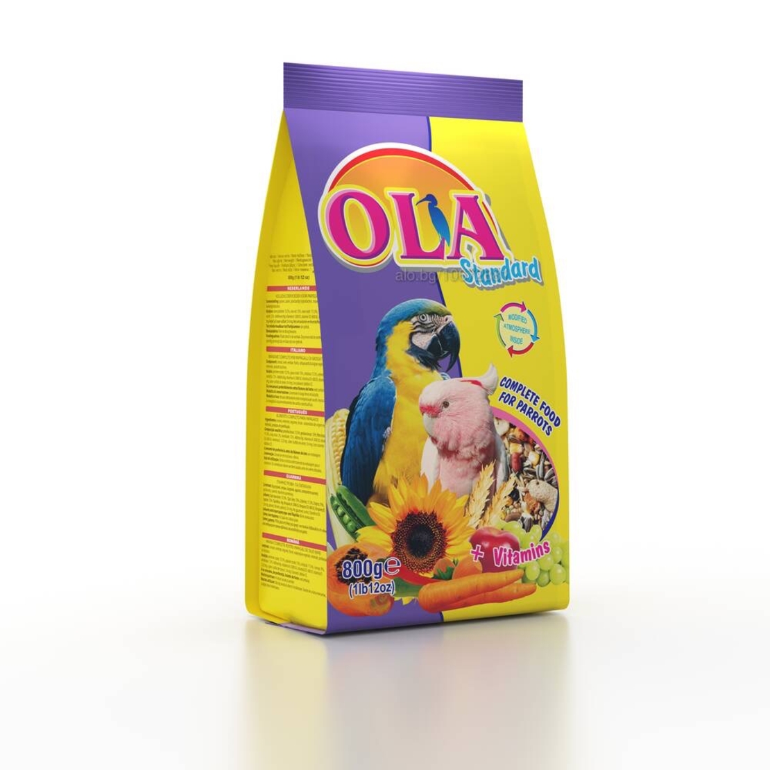 Храна за големи папагали OLA Standard 800гр.