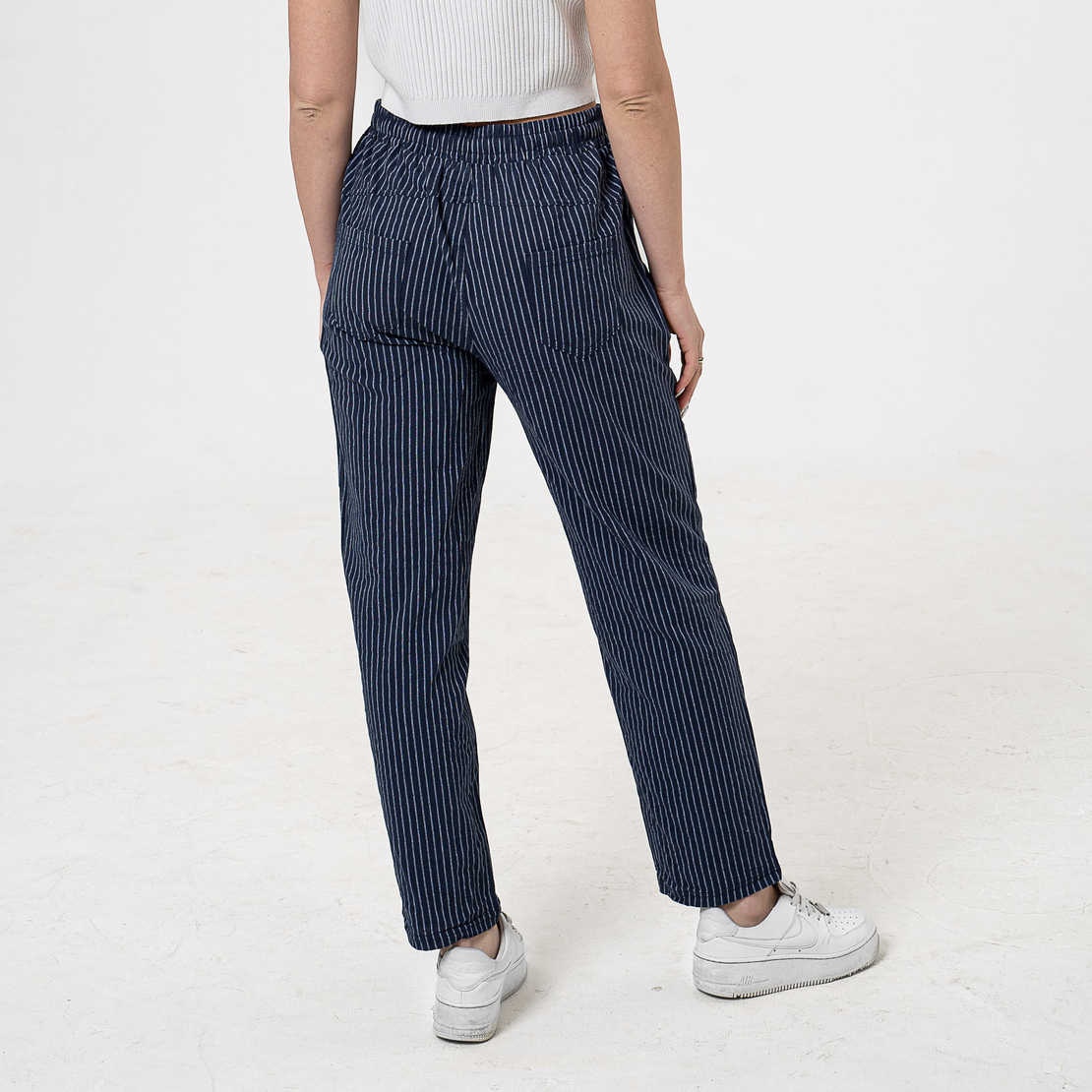 Памучен панталон - 26402 Тъмно син