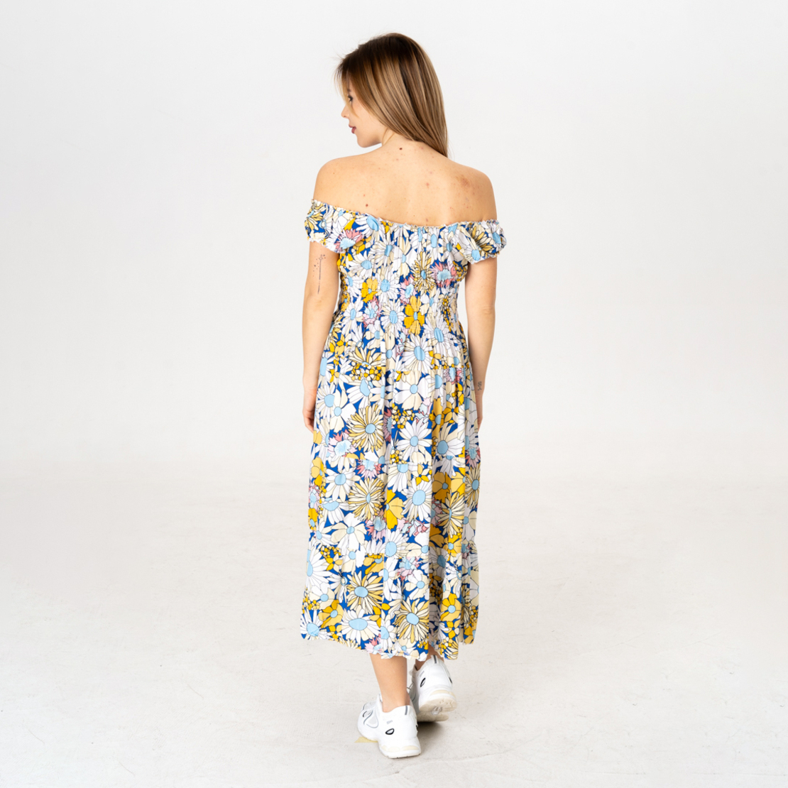 Дълга рокля - 9817 Синя