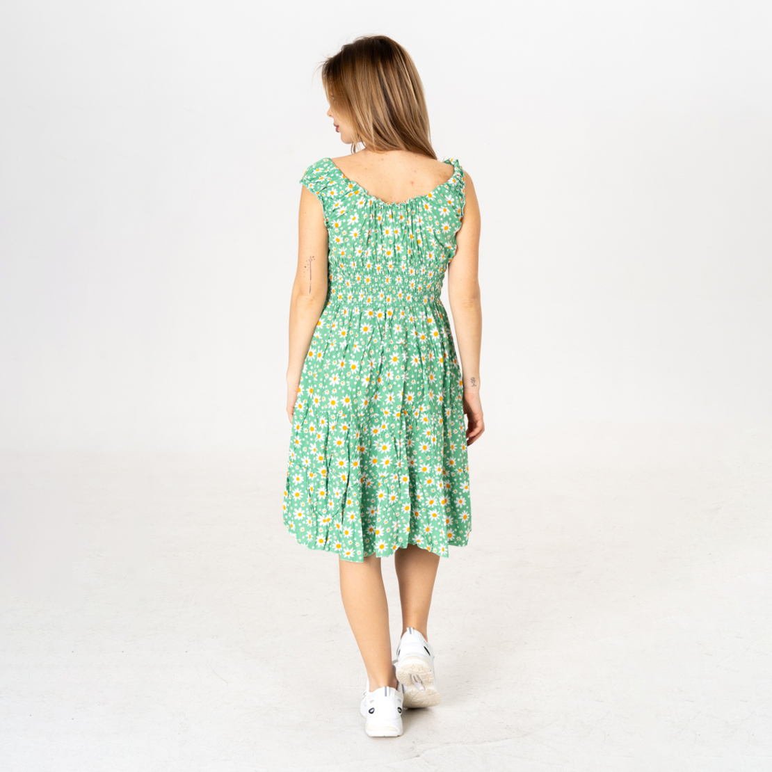 Дълга рокля - 9811 Зелена