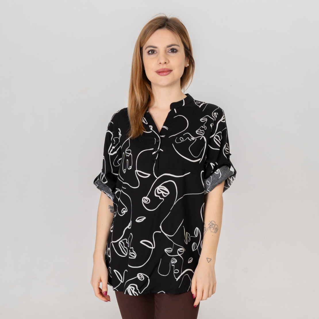 Памучна Риза - 202 Черна