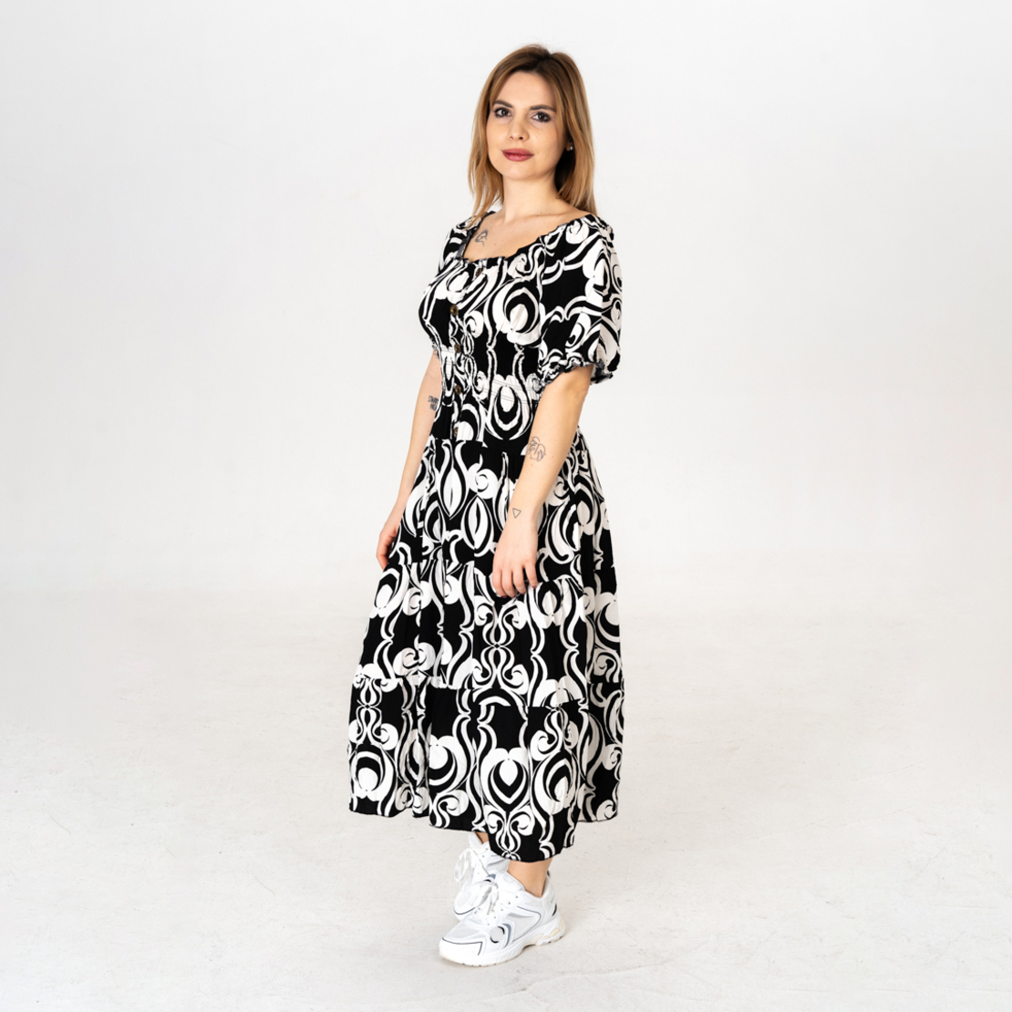 Дълга рокля - 9850 Черна