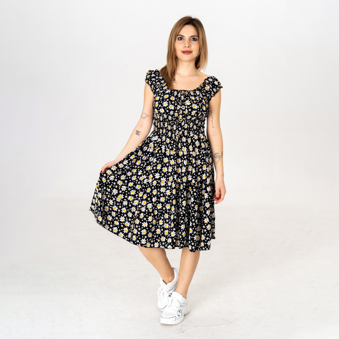 Дълга рокля - 9811 Черна