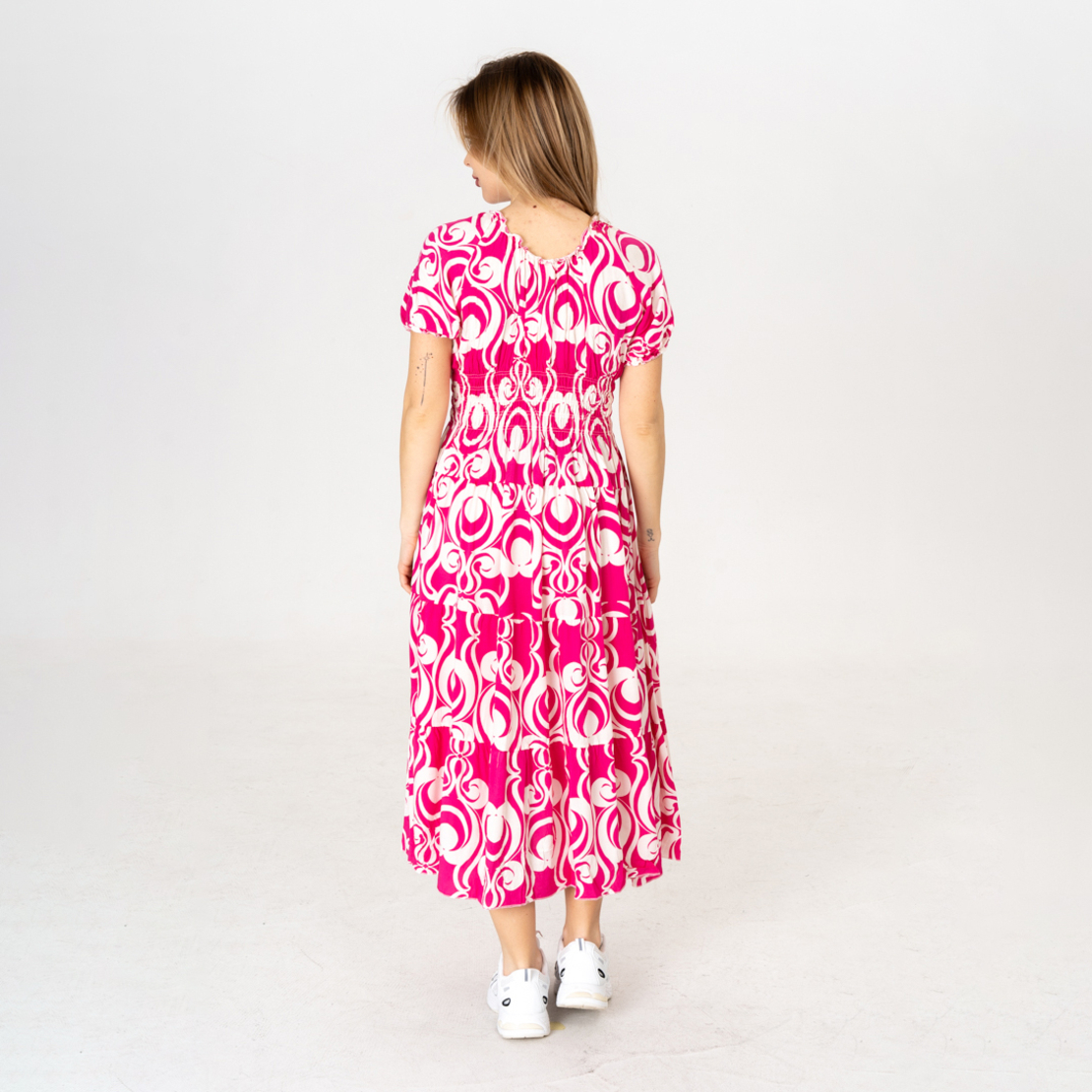 Дълга рокля - 9850 Розова