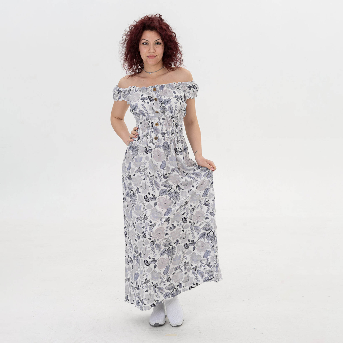 Дълга рокля - 950 Сива