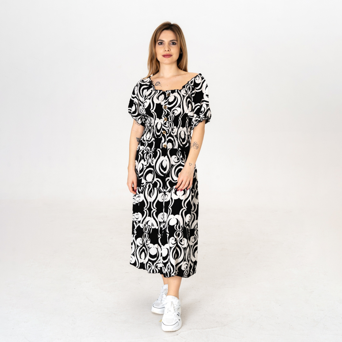 Дълга рокля - 9850 Черна