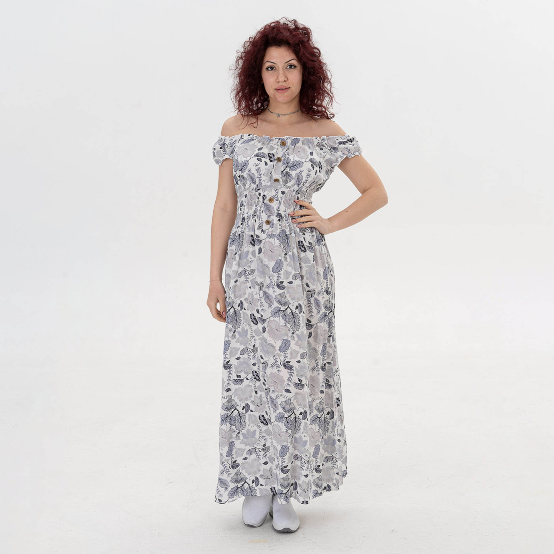 Дълга рокля - 950 Сива