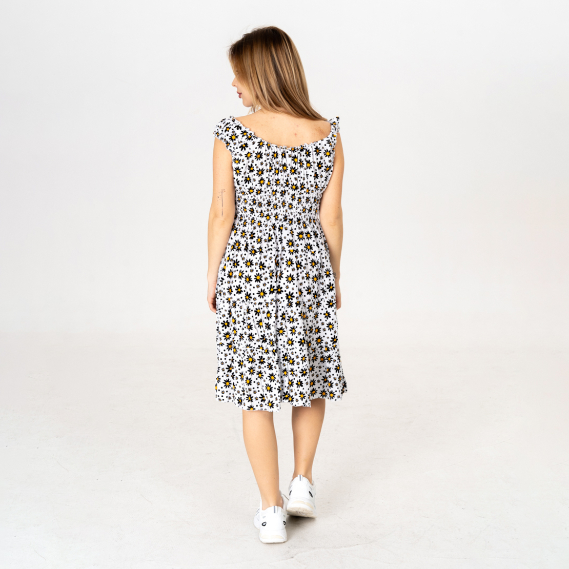 Дълга рокля - 9811 Бяла