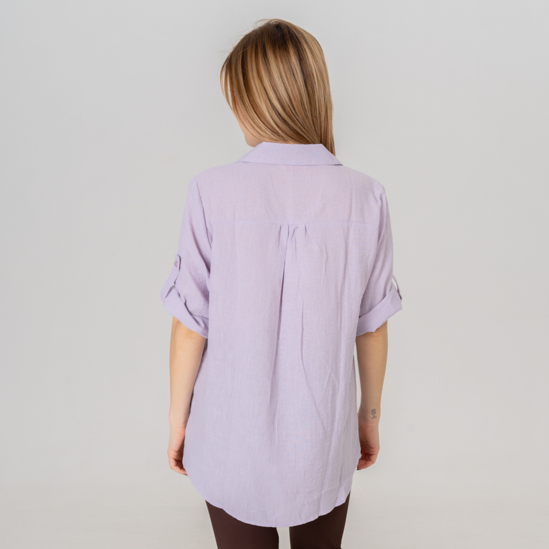 Ленена риза - 165 Лилава