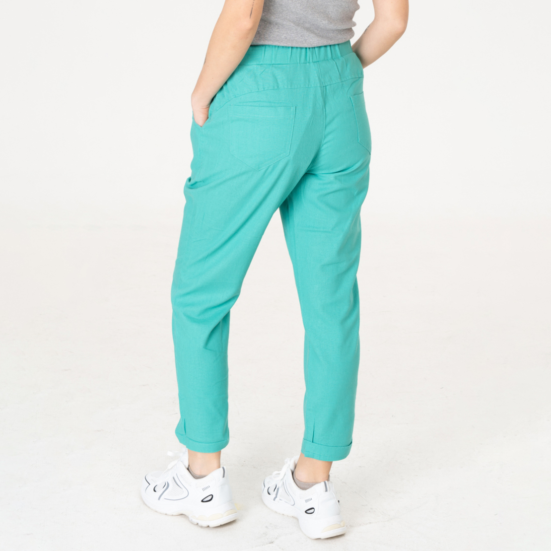 Ленен панталон - 160 Мента