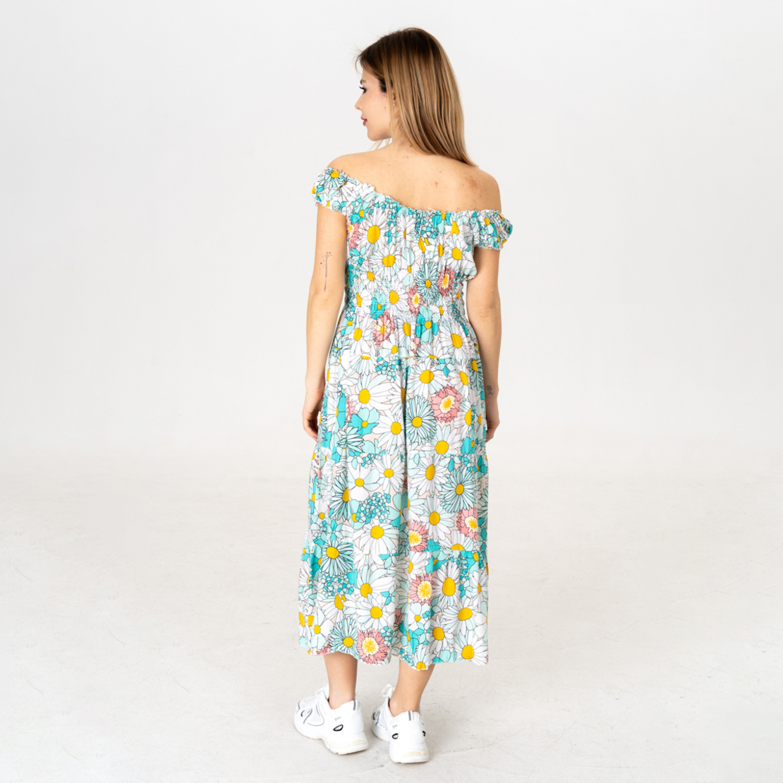 Дълга рокля - 9817 Светло зелена