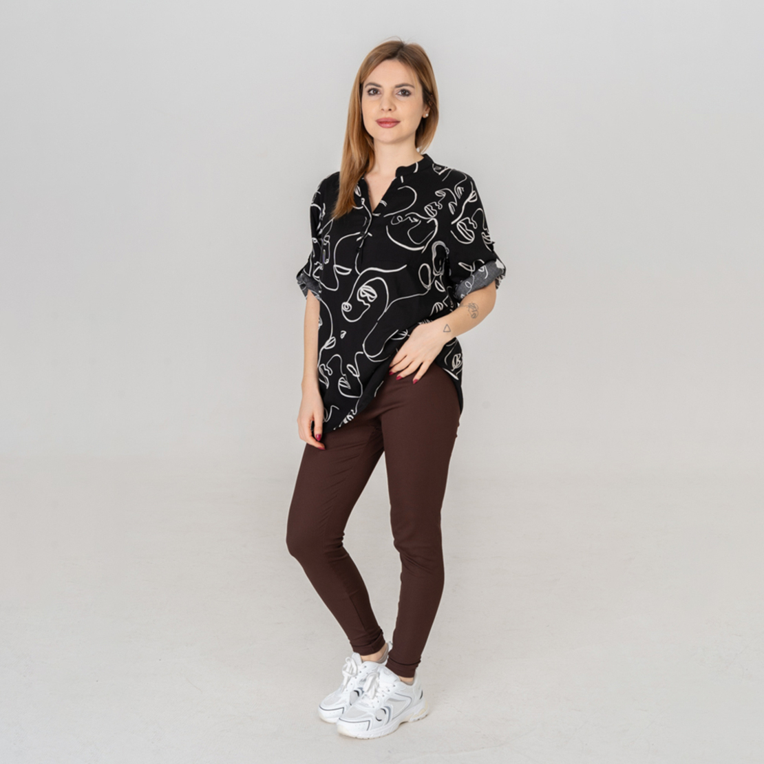 Памучна Риза - 202 Черна