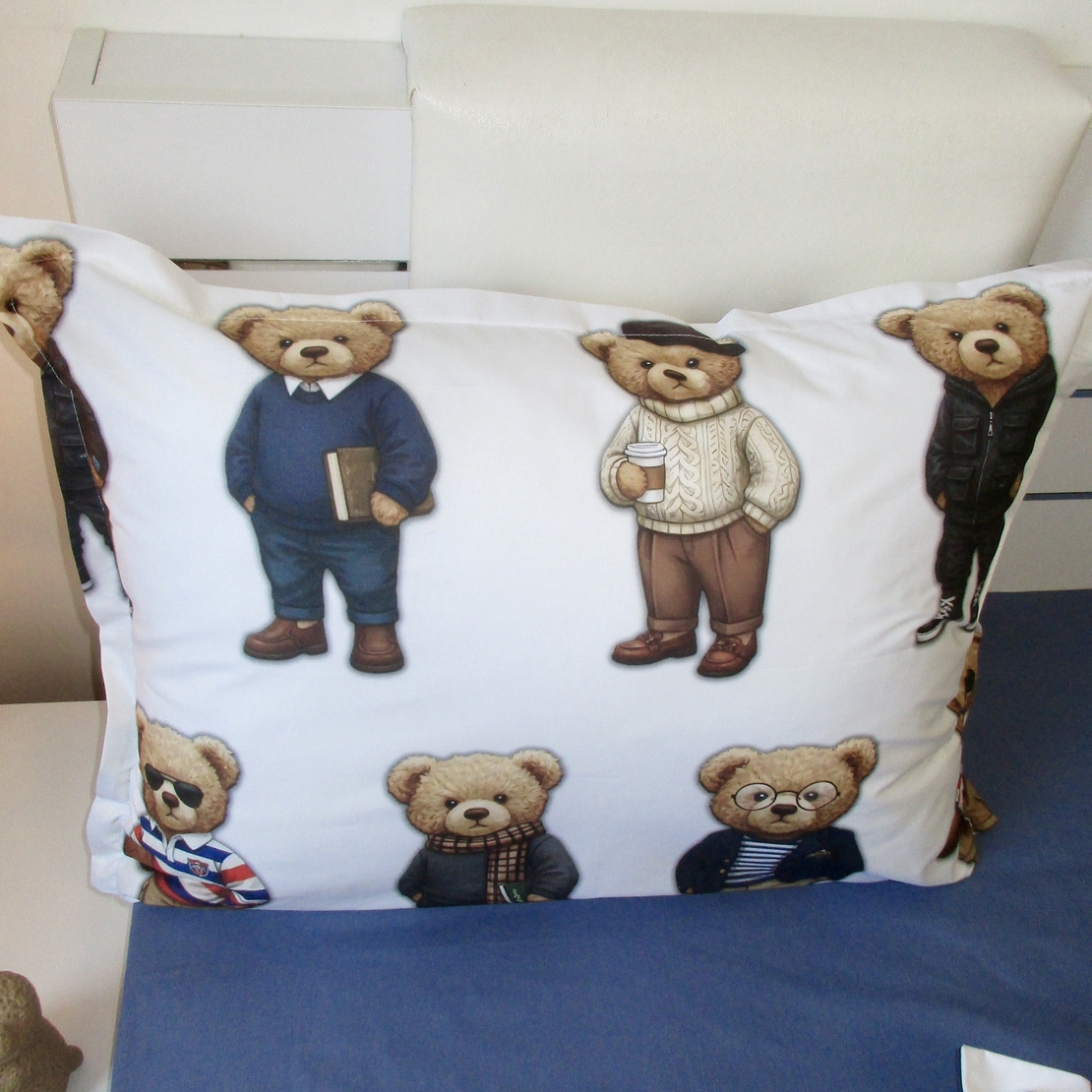 Калъфка „TEDDY & FRIENDS“ – 100% памук ранфорс – 50x70 см