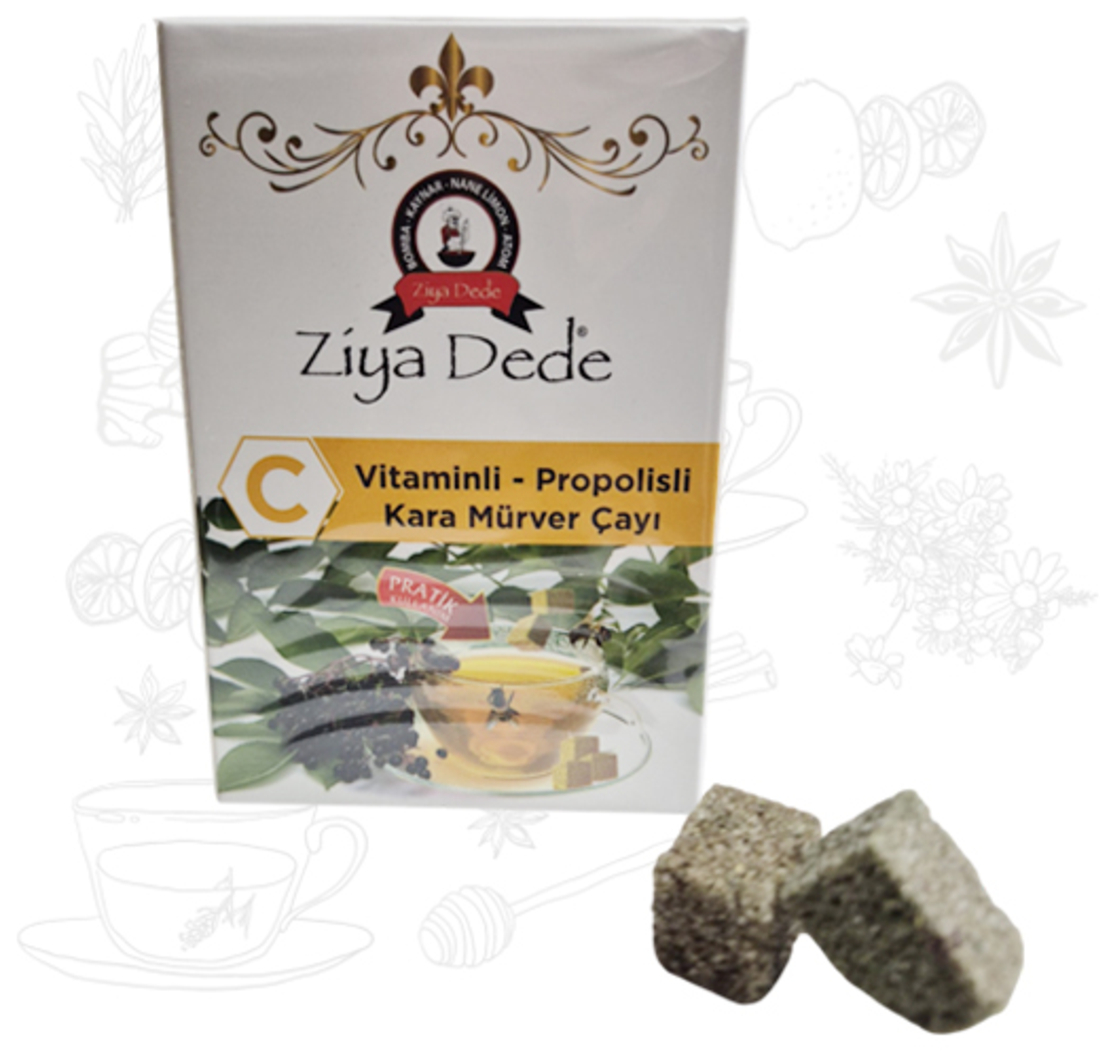 Ziya Dede чай с Витамин C, черен бъз и прополис за имунитет – Ziya Dede Vitamin C propolis 150 гр.