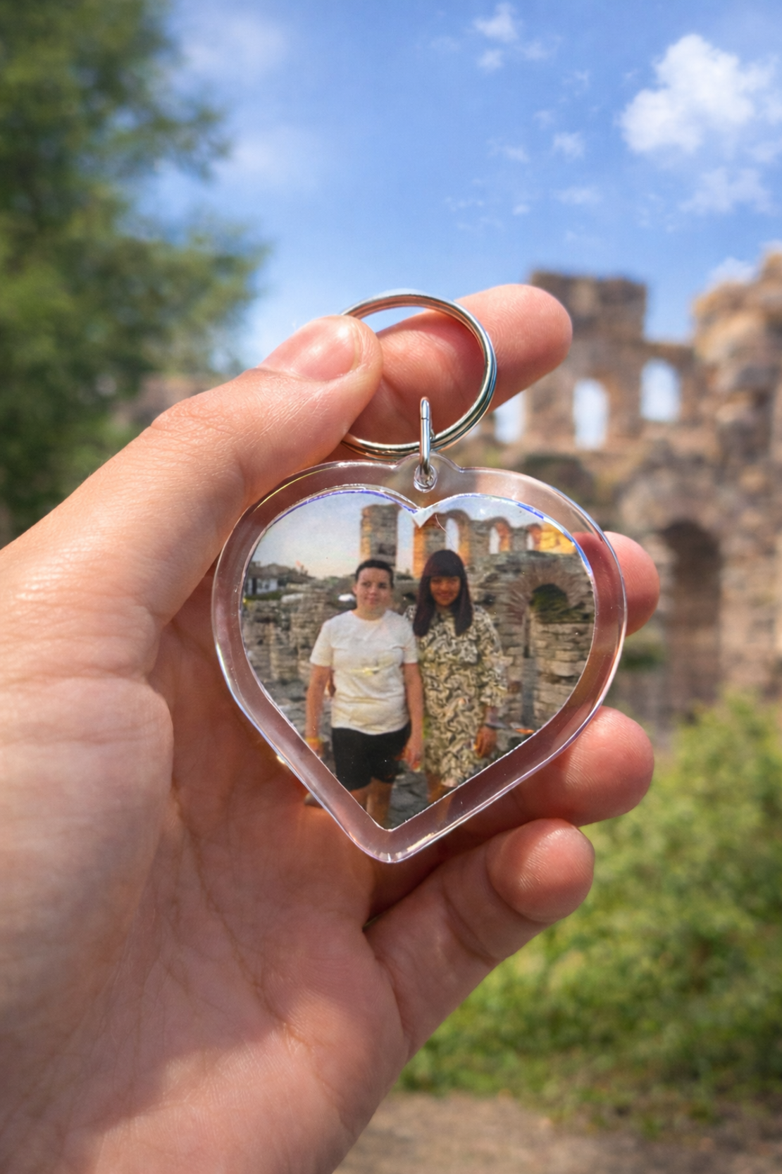 Акрилни ключодържатели със снимка