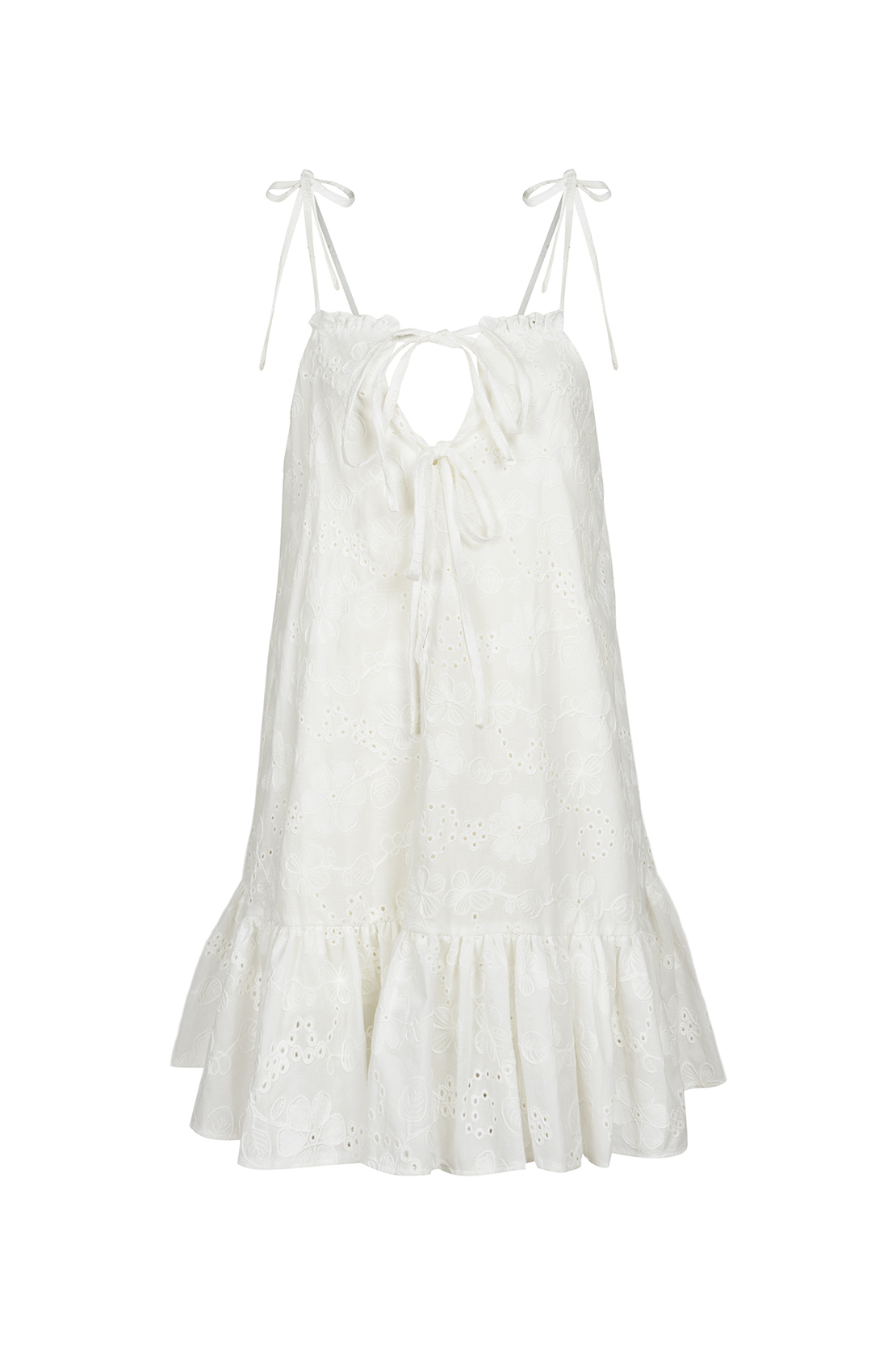 Daydream - Бяла памучна рокля