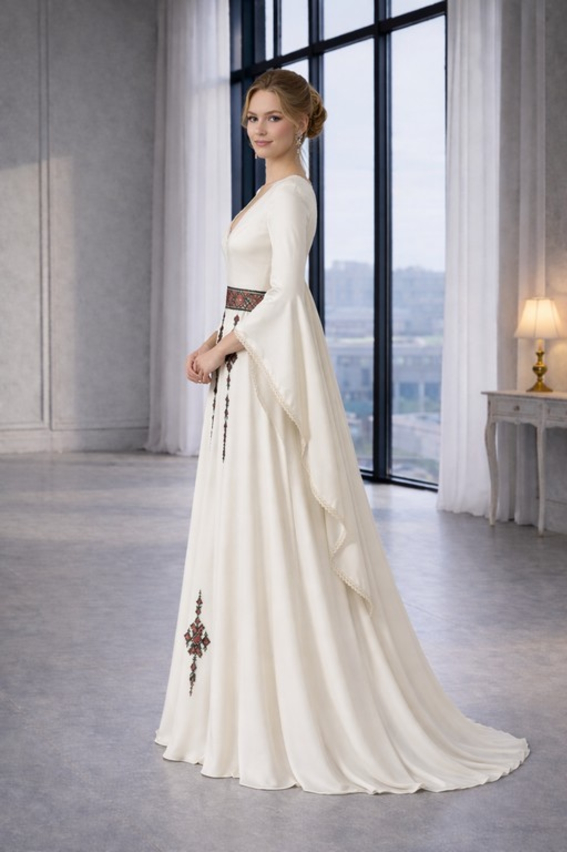 Рокля „Рада“- С фолклорен акцент