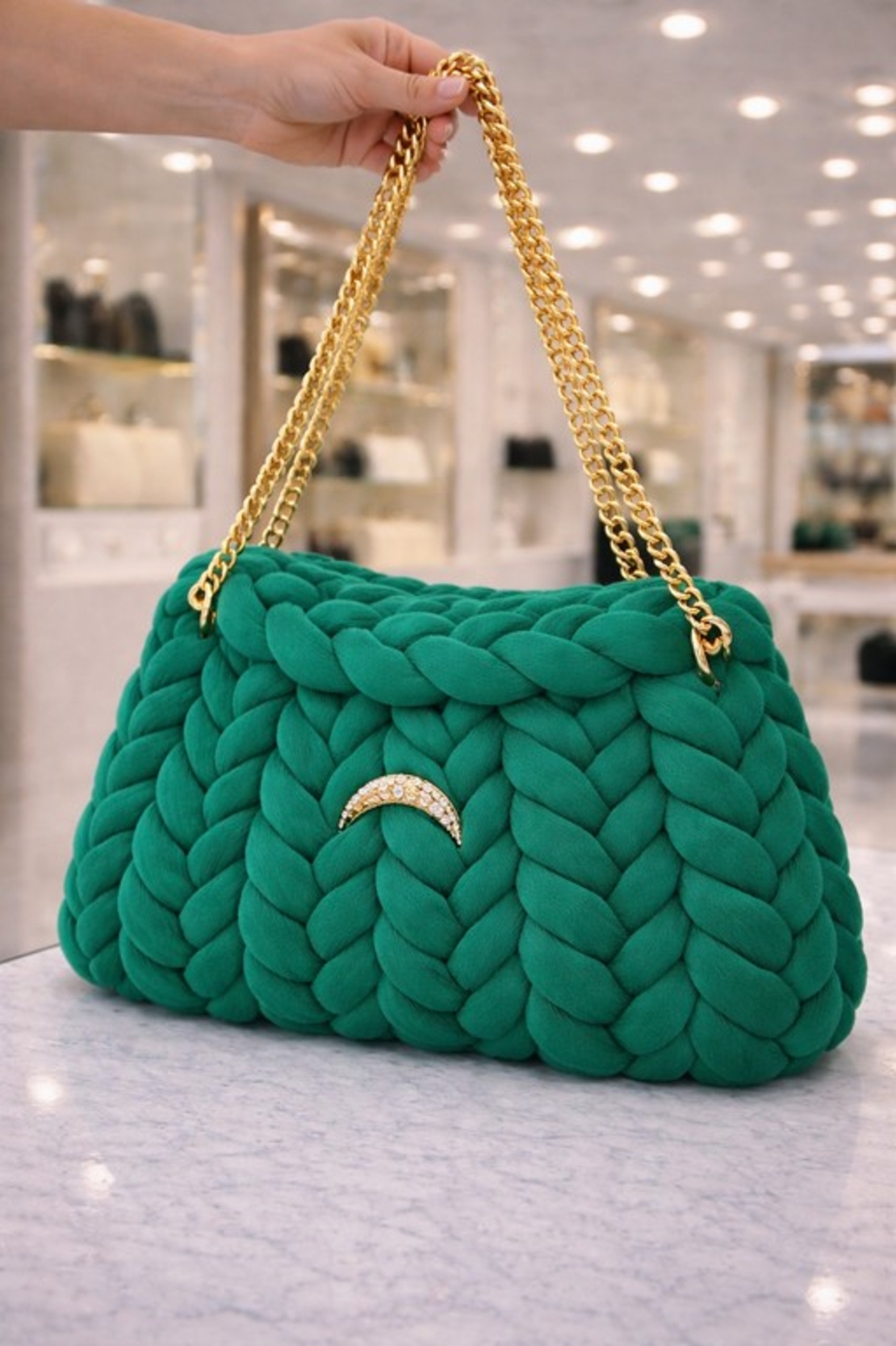 РЪЧНО ПЛЕТЕНА ЧАНТА -  AURA