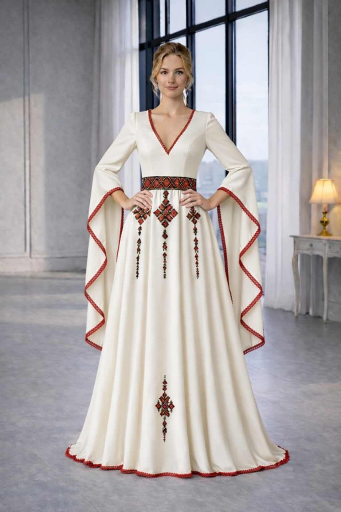 Рокля „Рада“- С фолклорен акцент