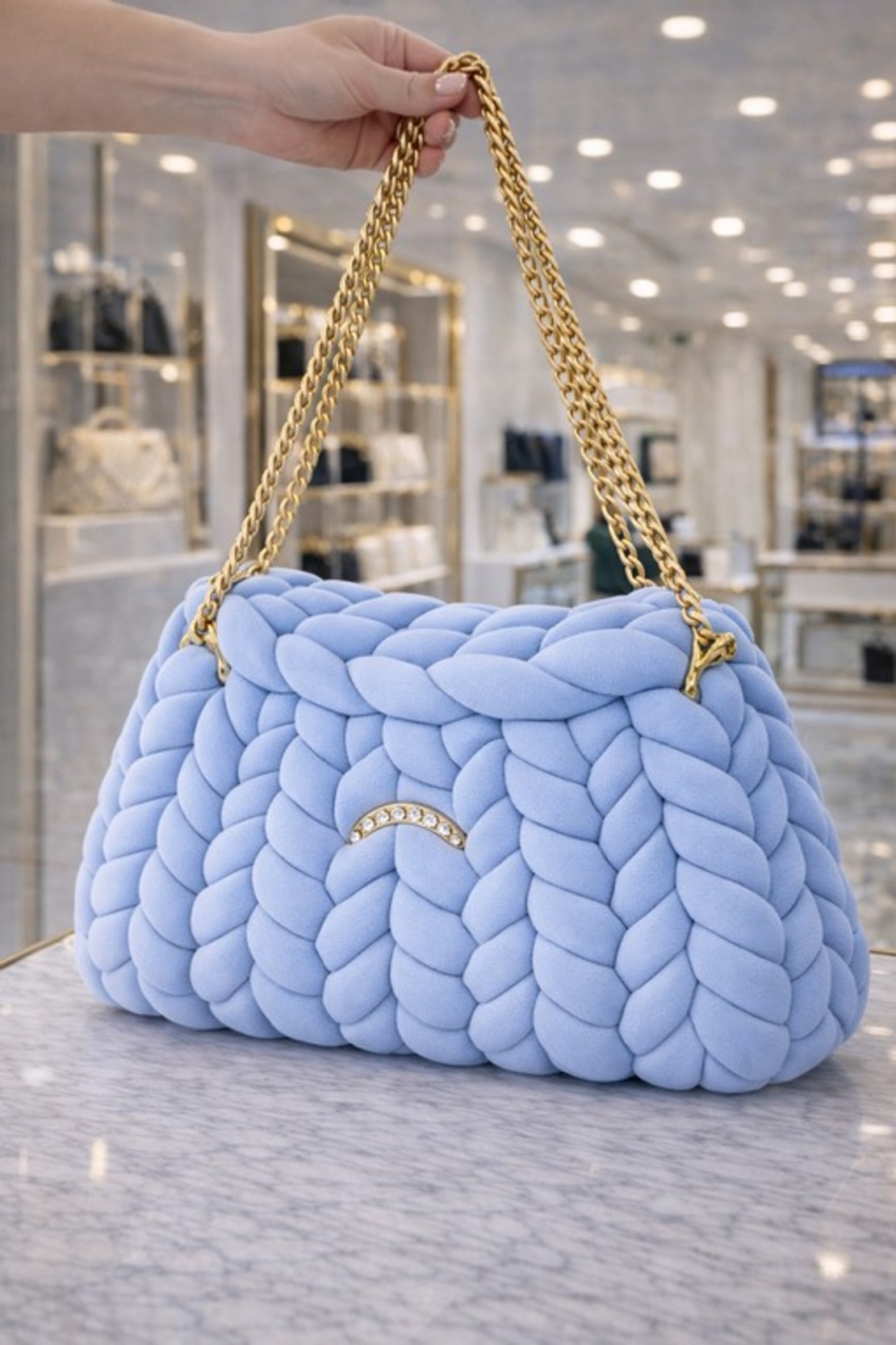 РЪЧНО ПЛЕТЕНА ЧАНТА -  AURA