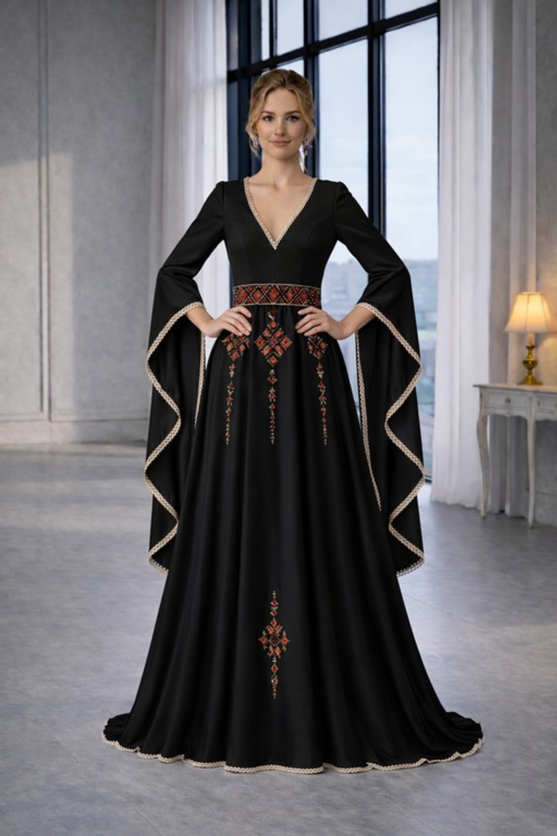 Рокля „Рада“- С фолклорен акцент