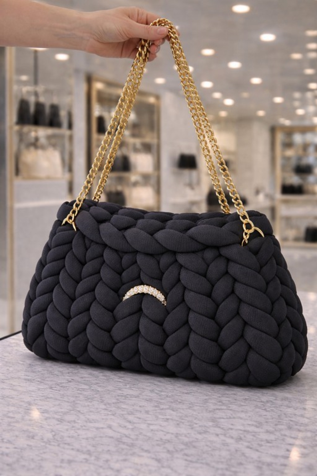 РЪЧНО ПЛЕТЕНА ЧАНТА -  AURA