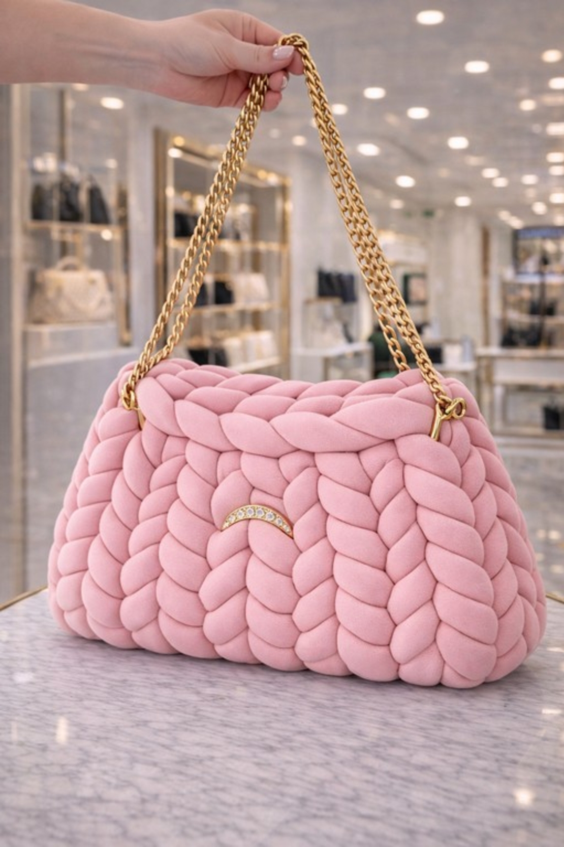 РЪЧНО ПЛЕТЕНА ЧАНТА -  AURA