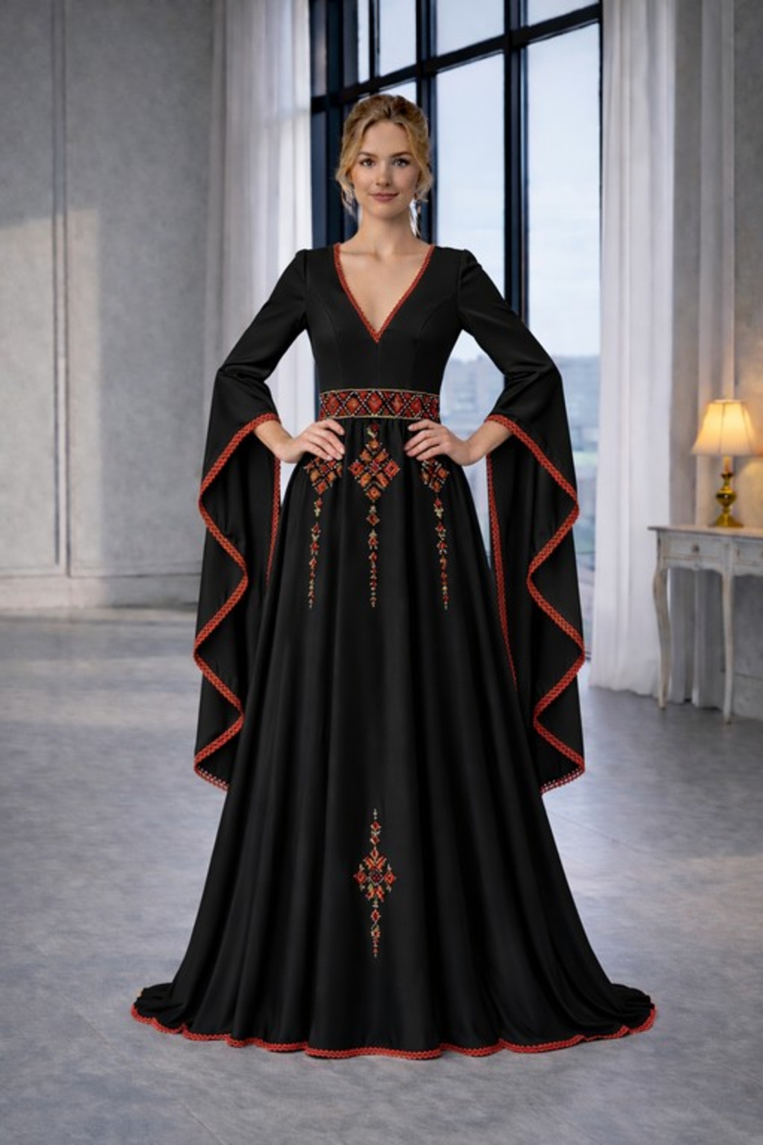 Рокля „Рада“- С фолклорен акцент