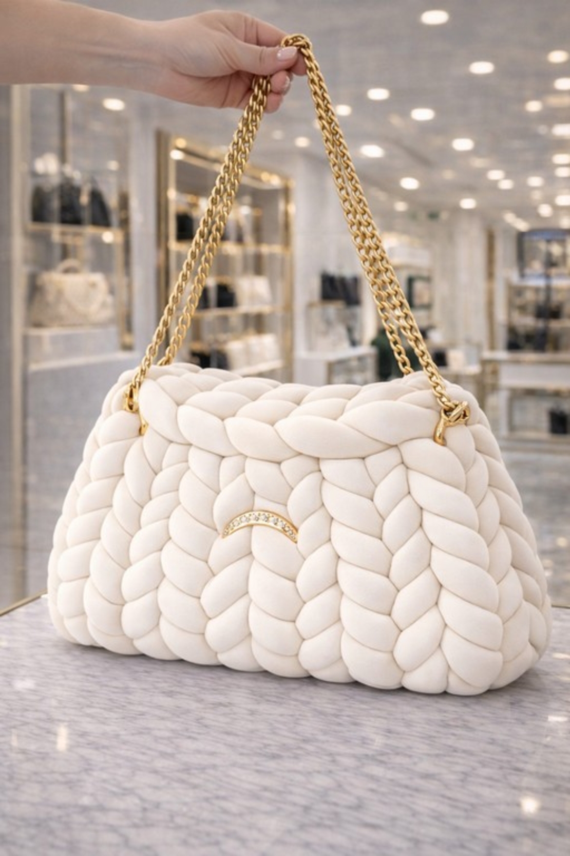 РЪЧНО ПЛЕТЕНА ЧАНТА -  AURA