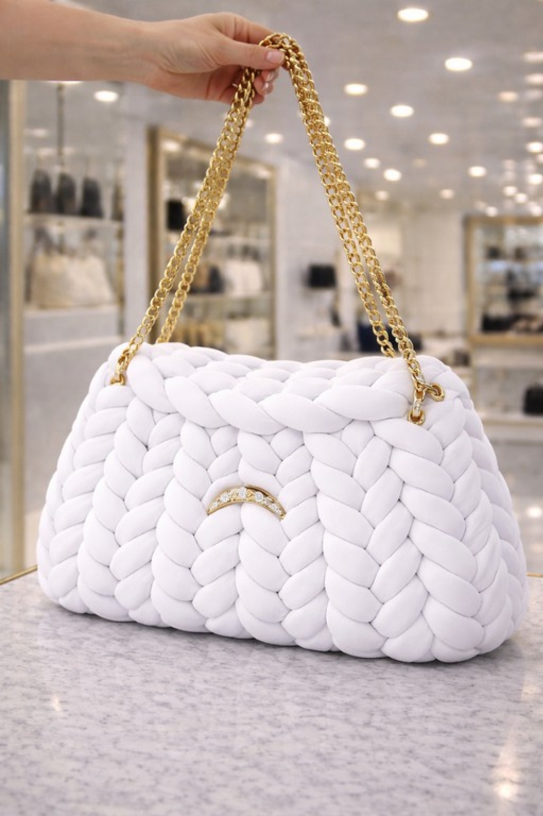 РЪЧНО ПЛЕТЕНА ЧАНТА -  AURA