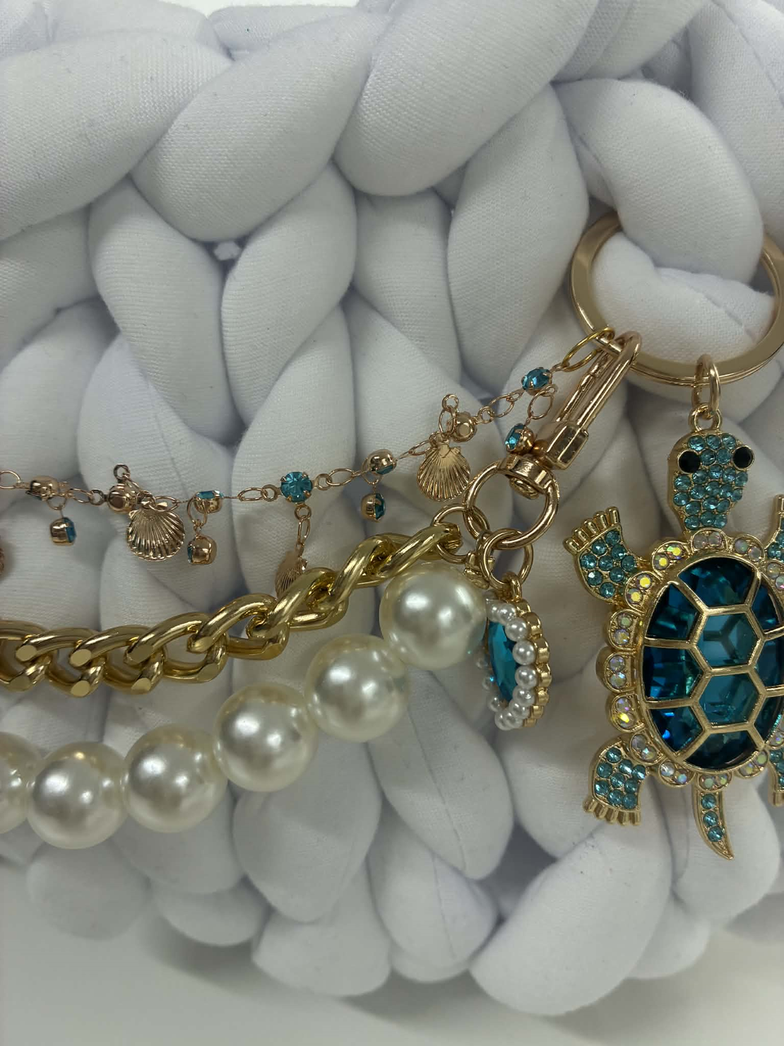 РЪЧНО ПЛЕТЕНА ЧАНТА - AURA LUX-WHITE