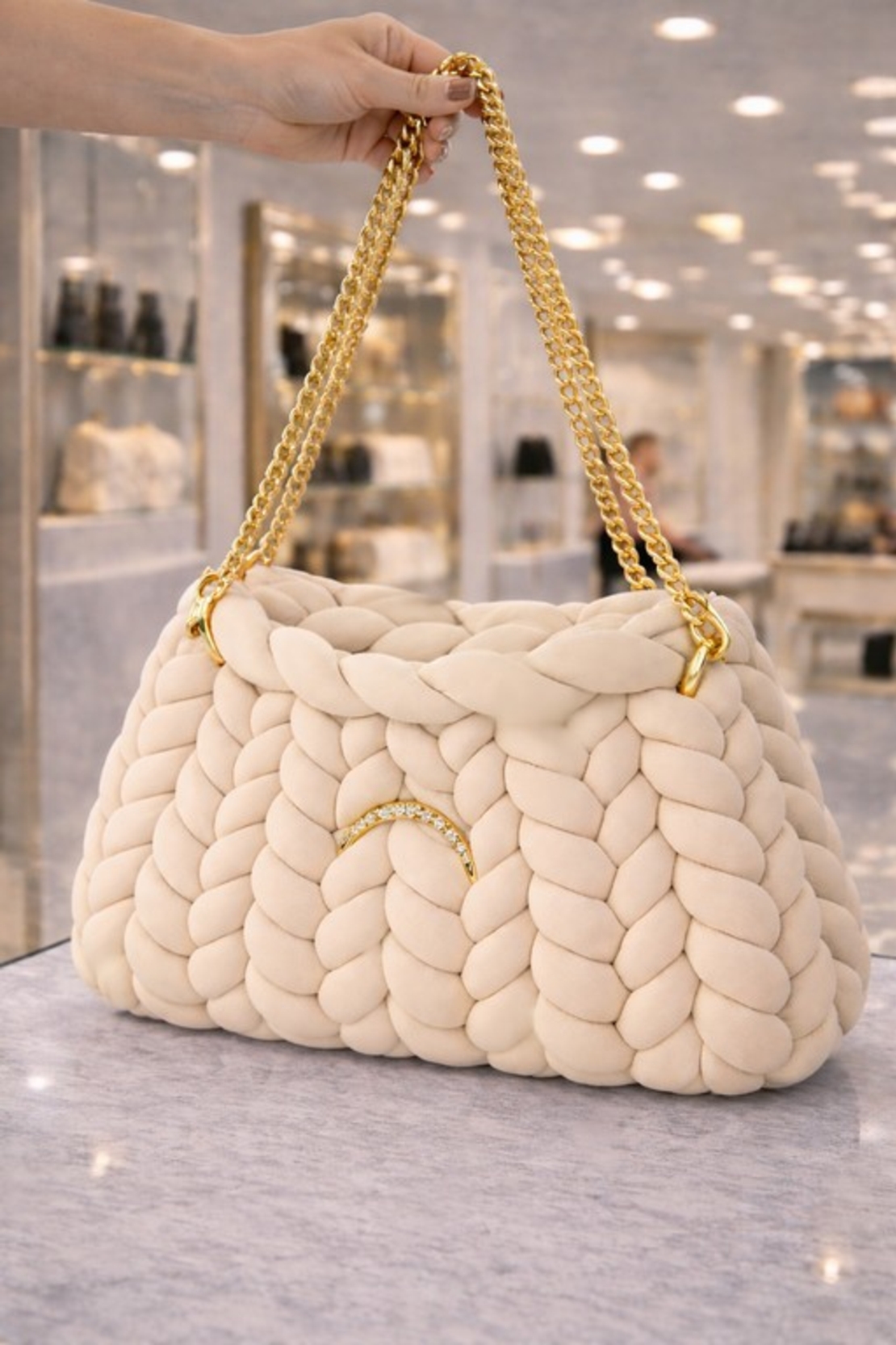 РЪЧНО ПЛЕТЕНА ЧАНТА -  AURA