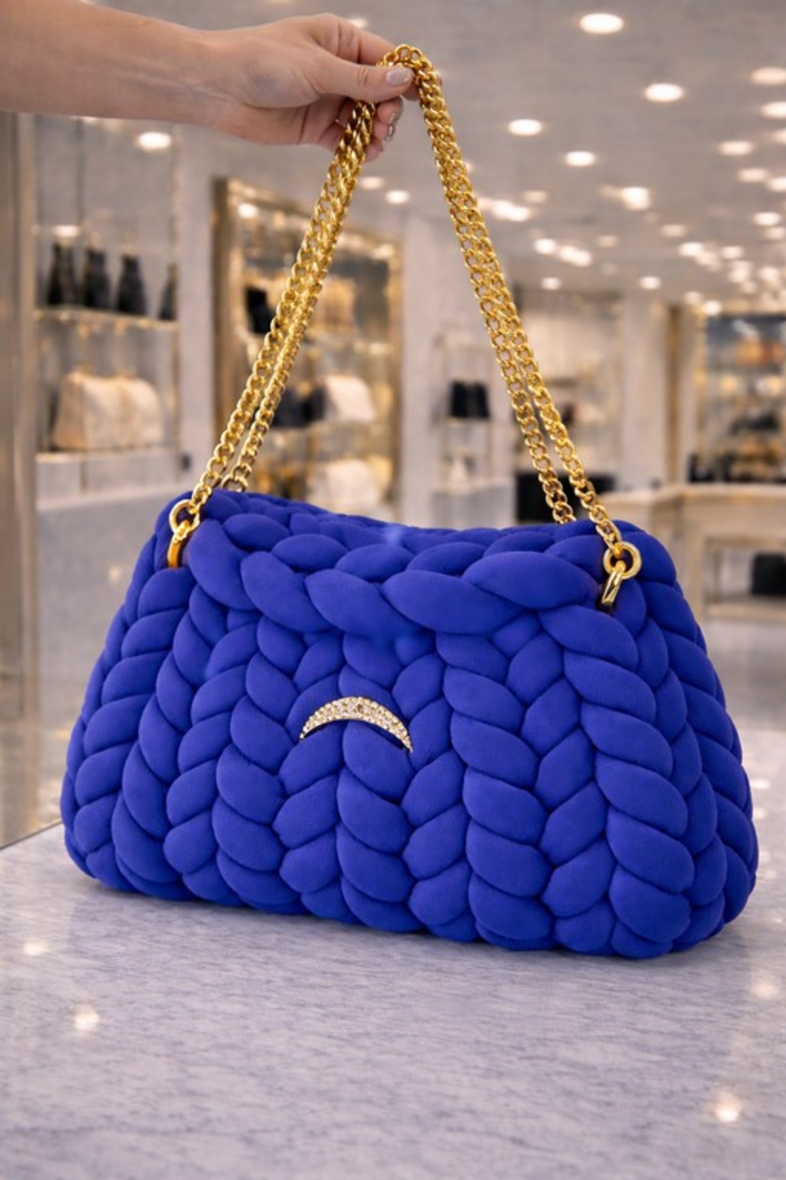 РЪЧНО ПЛЕТЕНА ЧАНТА -  AURA