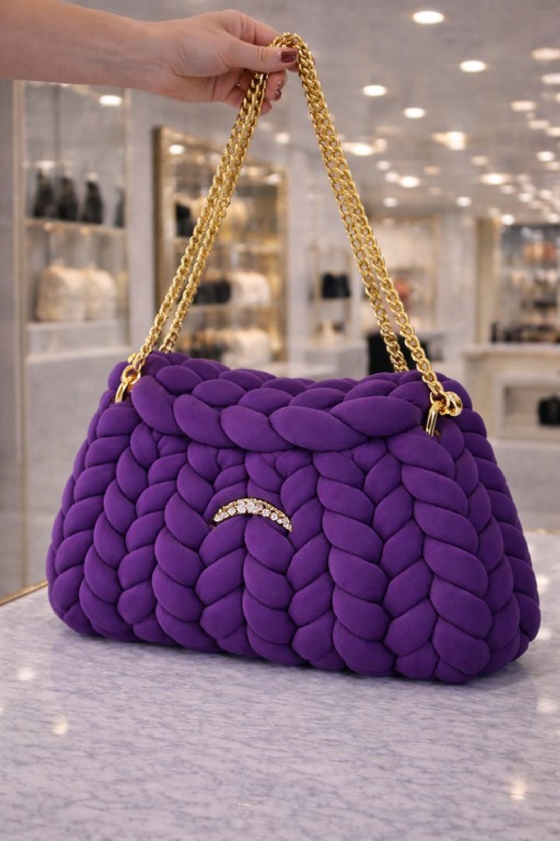 РЪЧНО ПЛЕТЕНА ЧАНТА -  AURA