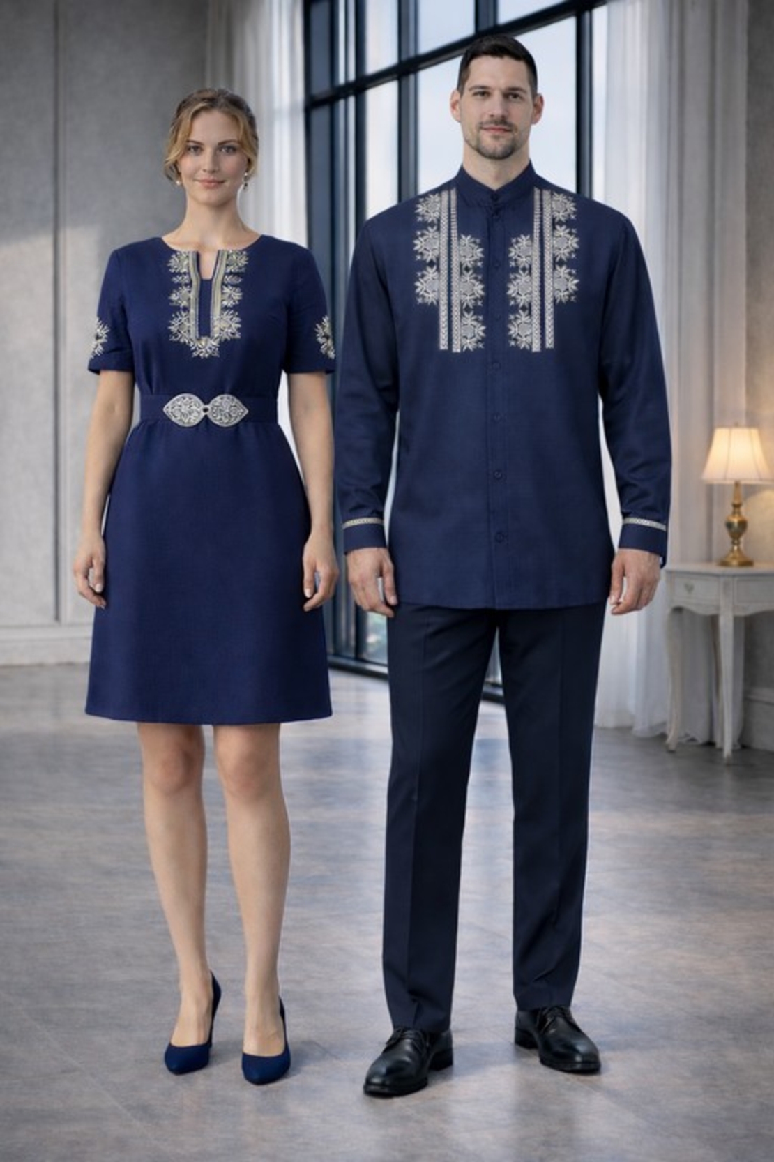 Мъжка риза „Явор“ към Рокля „Яна“